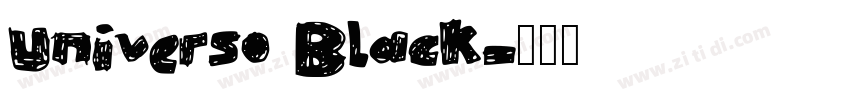 Universo Black字体转换